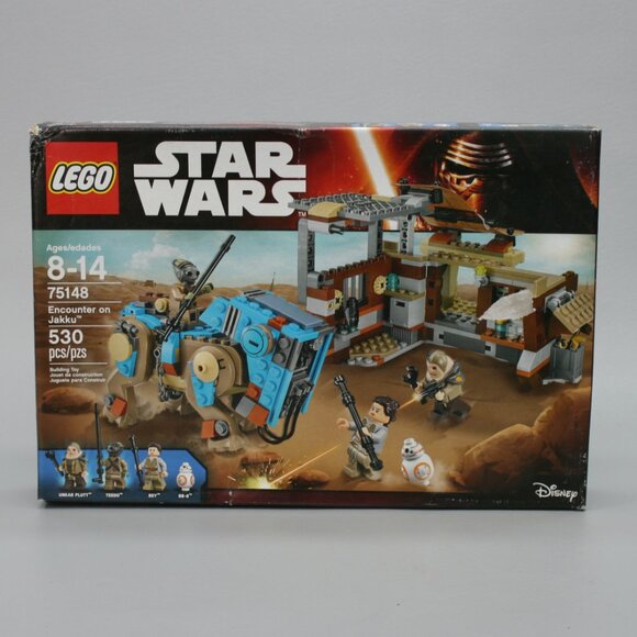 LEGO 75148 Star Wars Encounter on Jakku Set Force Awakens BB-8 Rey 530 OPEN BOX - Picture 4 of 10